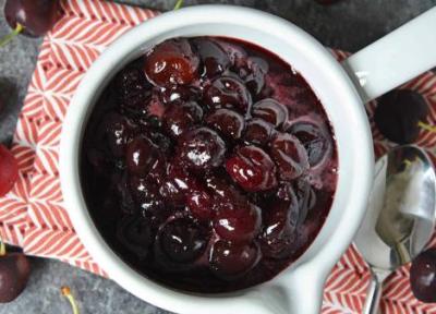 طرز تهیه سس گیلاس خانگی و خوشمزه