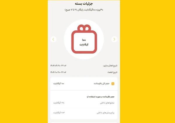 ایرانسل 100 گیگابایت شبانه هدیه می دهد